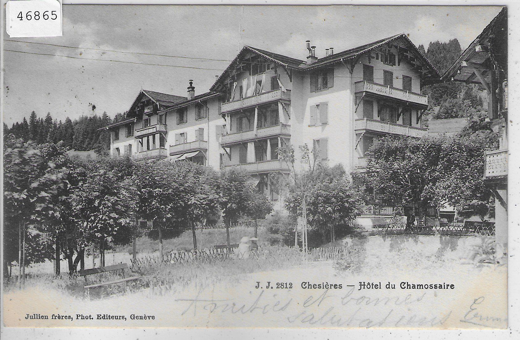 Cartoline postali: Chesieres - Hotel du Chamossaire – Difettoso da Ettingen venduto da Kartenplanet