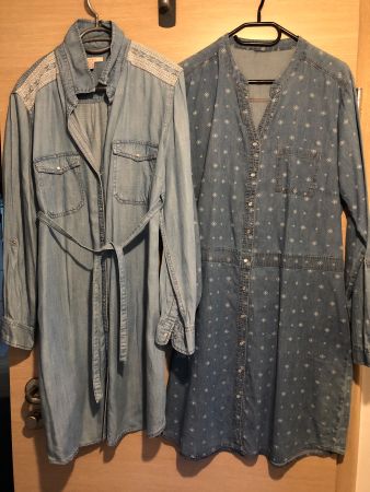 ESPRIT Sommerkleid Tunika Kleid Damenkleider Jeanskleider