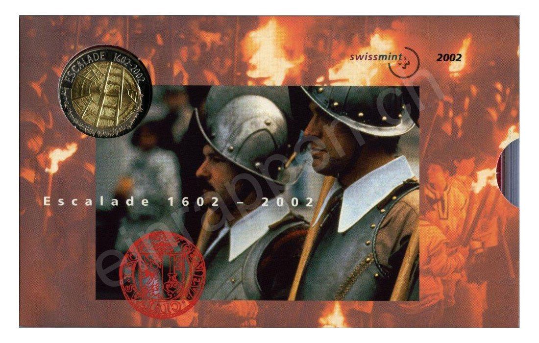 Tutti le monete: SET de monnaie suisse de 2002 non circulé FDC – Nuovo e nell'imballaggio originale da Fribourg venduto da Kiki020 2