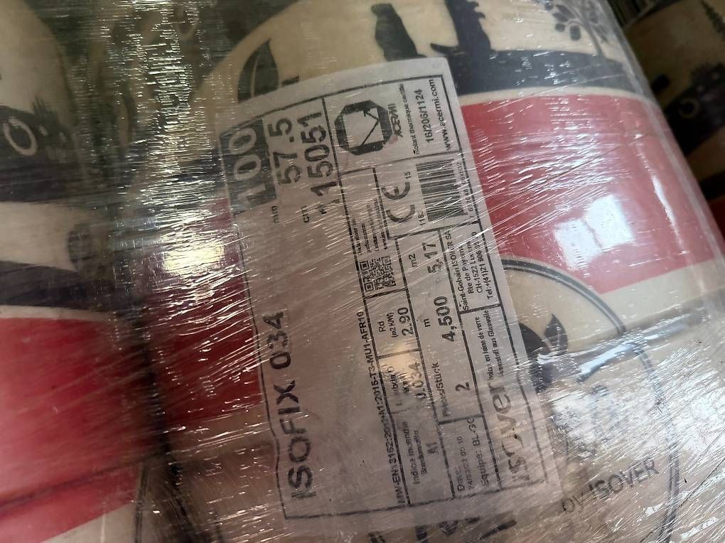 Füllmaterial: Isolation Glaswolle 034 d.100mm b.57.5cm Preis pro Rolle – Neu (gemäss Beschreibung) aus Arbon von Vollgas_78 1