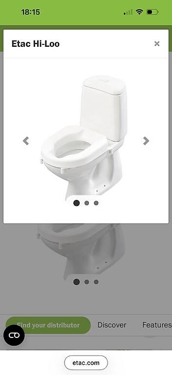 WC: Réhausseur de wc Etac Hi-Loo – Usato da St-Sulpice VD venduto da Bleuorange 3