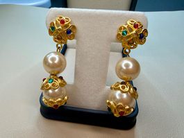 Vintage Ohrringe Clips Luxus Modeschmuck