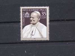 DDR 1990 Papst Johannes Paul II **