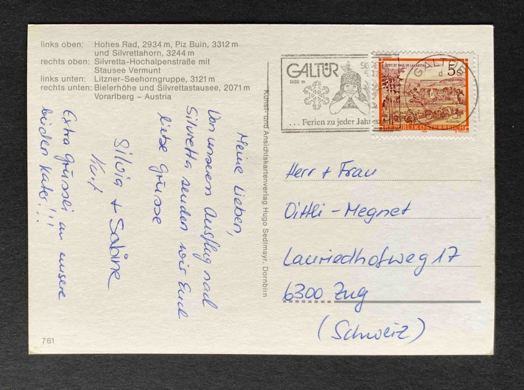 Cartoline postali: AK Silvretta Bielerhöhe – Usato da Goldau venduto da artelier1 1