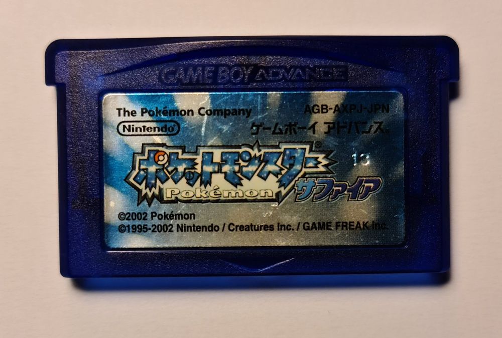 Pokemon Version Saphir Nintendo Game Boy Advance 100