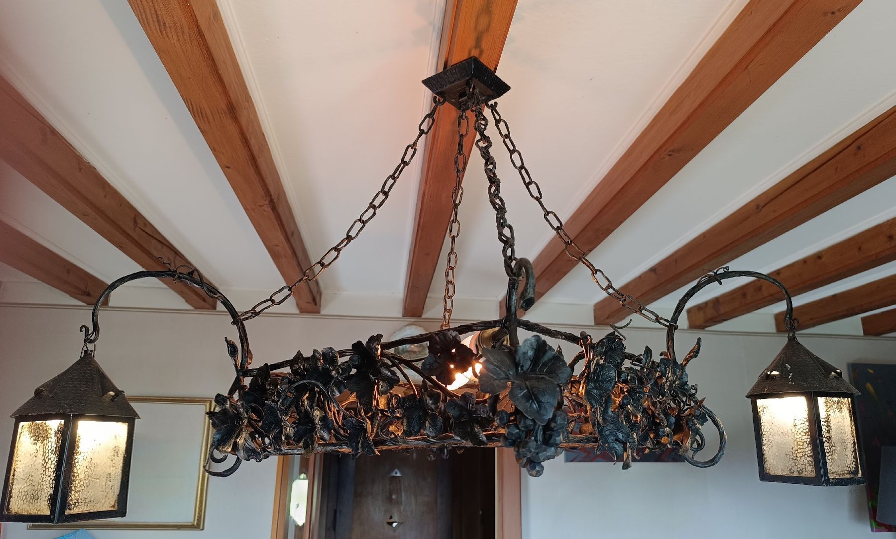 Lustres & lampes de plafonds: Lustre en fer forgé – D'occasion à Cossonay-Ville par Aryann34
