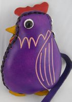 Portemonnaie - CHICKEN - Handarbeit - Leder - Neu