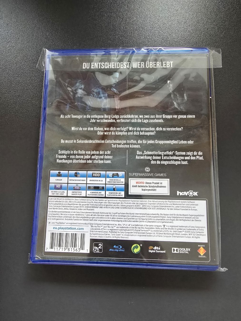 Sony Spiele: PS4 Until Dawn  – Gebraucht aus Chur von 1996hiphop 1
