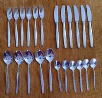 Besteck-Set, Wellner, 90er Silber, 24 Stuck, Top!