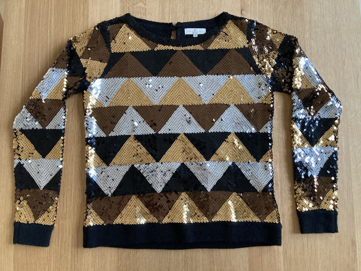 Essentiel Antwerp Top: Essentiel Antwerp Sequin Sweater Size S/M – Nuovo (secondo la descrizione) da Zürich venduto da Maki333 2
