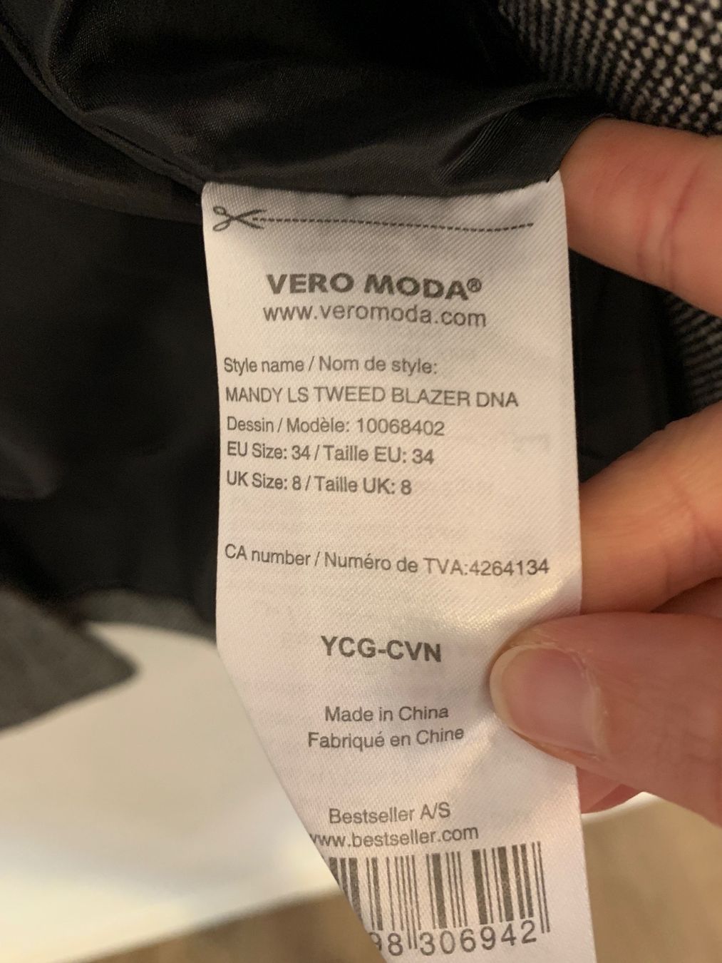 Vero Moda Giacche: Vero Moda Blazer Jacke Gr. 34 / XS – Usato da Fislisbach venduto da KolibriSecondhand 1