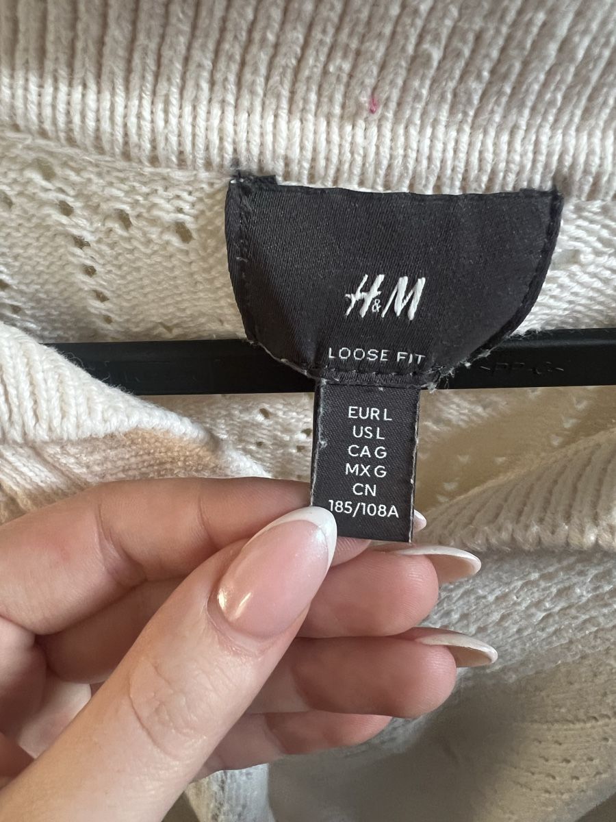 H&M Pullover & Sweatshirts: H&M Pullover, Gr. L, Beige Baumwolle – Neu (gemäss Beschreibung) aus Kirchberg BE von lea_kb6y 3