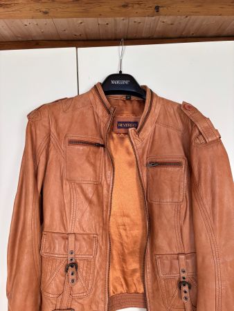 Lederjacke cognacbraun