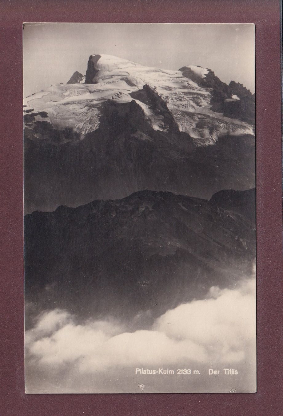 Cartoline postali: PILATUS-KULM - Der Titlis - 1931 – Usato da Pully venduto da nicecards