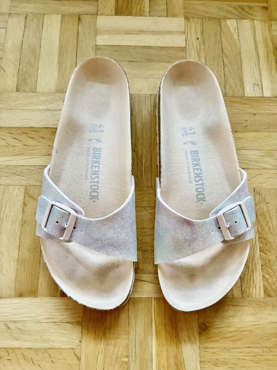 Birkenstock Scarpe da donna: Birkenstock Madrid Grösse 41 light rose, irisierend – Nuovo (secondo la descrizione) da Muttenz venduto da stoeberi01