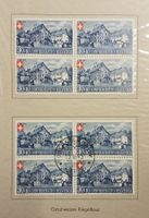 1945, Geschenkheft Pro Patria ET, im 4-Block Kt. 289.-++