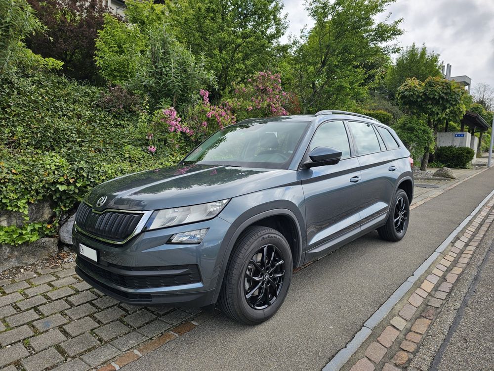 SKODA Kodiaq 1.5 TSI, grau, 8-fach bereift, von Privat