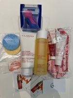 Lot de produits Clarins: soins visage et accessoires!