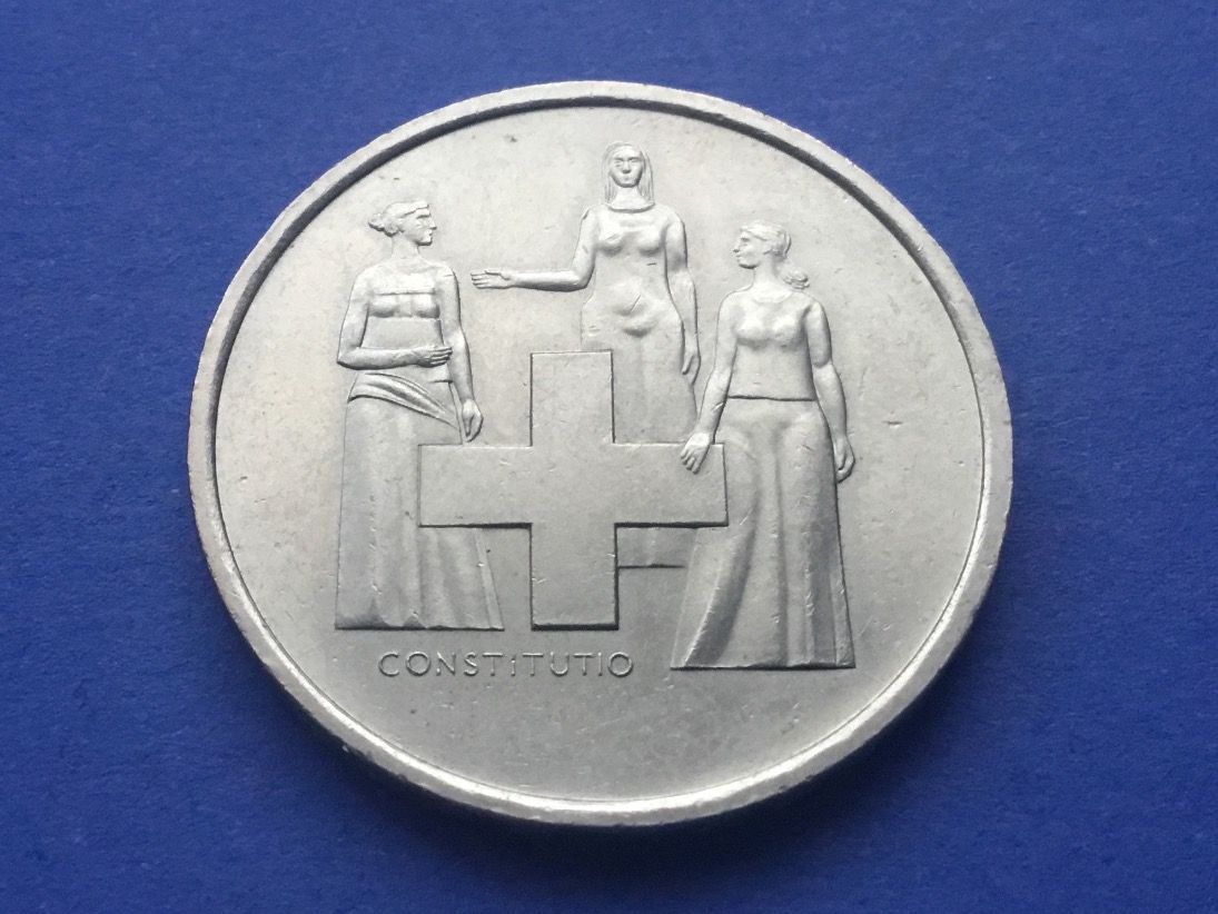 Tutti le monete: ** 5 Franken Constitution 1974 – Usato da St. Margrethen SG venduto da alfapeugeot10 4