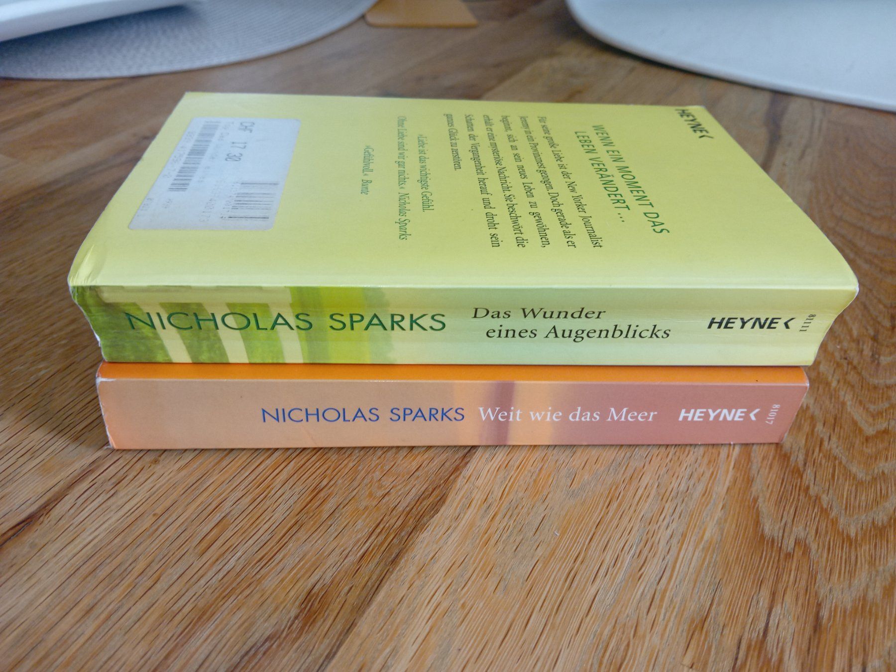 Libri: Weit wie das Meer und Das Wunder eienes Augenblicks – Usato da Zürich venduto da Mig_fpy8 1