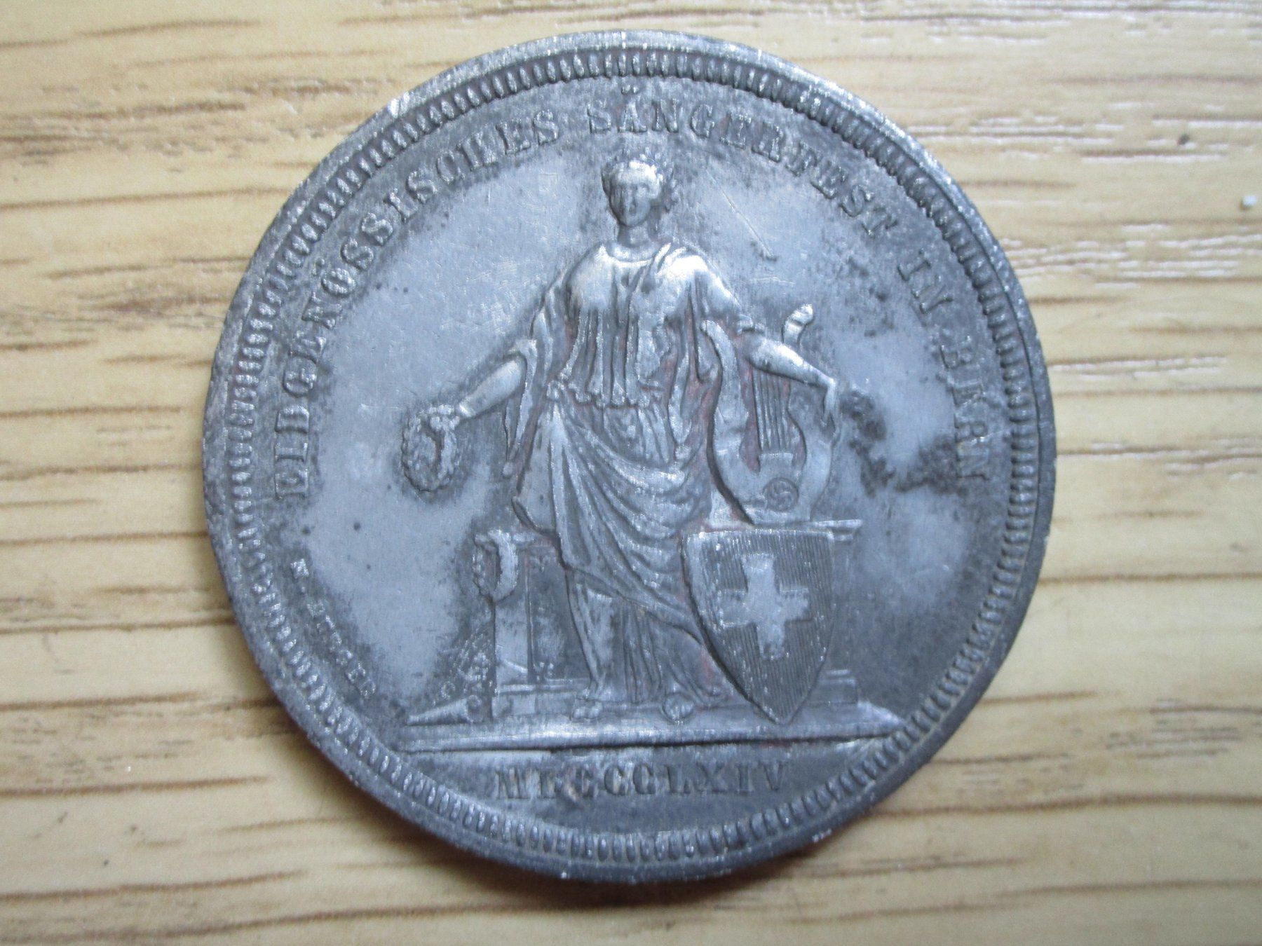 Medaglie: Antike Medaille  Eidg. Sängerfest in Bern 1864 – Usato da Heimberg venduto da Lupo57