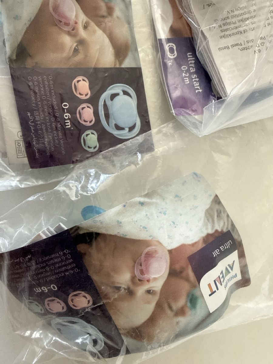 Avent Succhiotti & catenelle porta ciuccio: Lot de 3 sucettes Philips Avent 0-6 mois – Nuovo e nell'imballaggio originale da Saulcy venduto da lanah31 1
