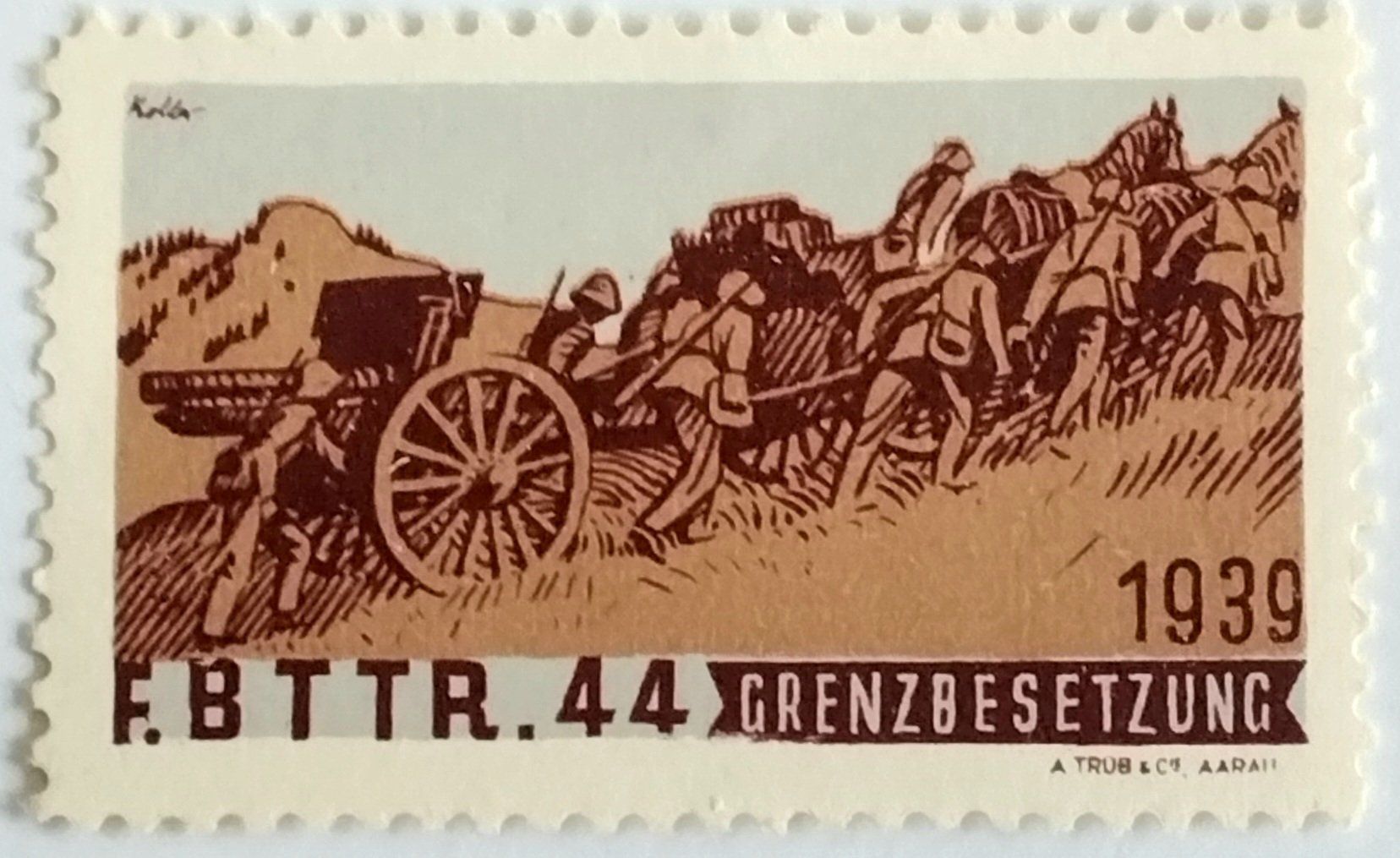 Alle Briefmarken: Feld Batterie 44, 2.WK, Wi Art 231 – Gebraucht aus Niederuzwil von LichtPhil