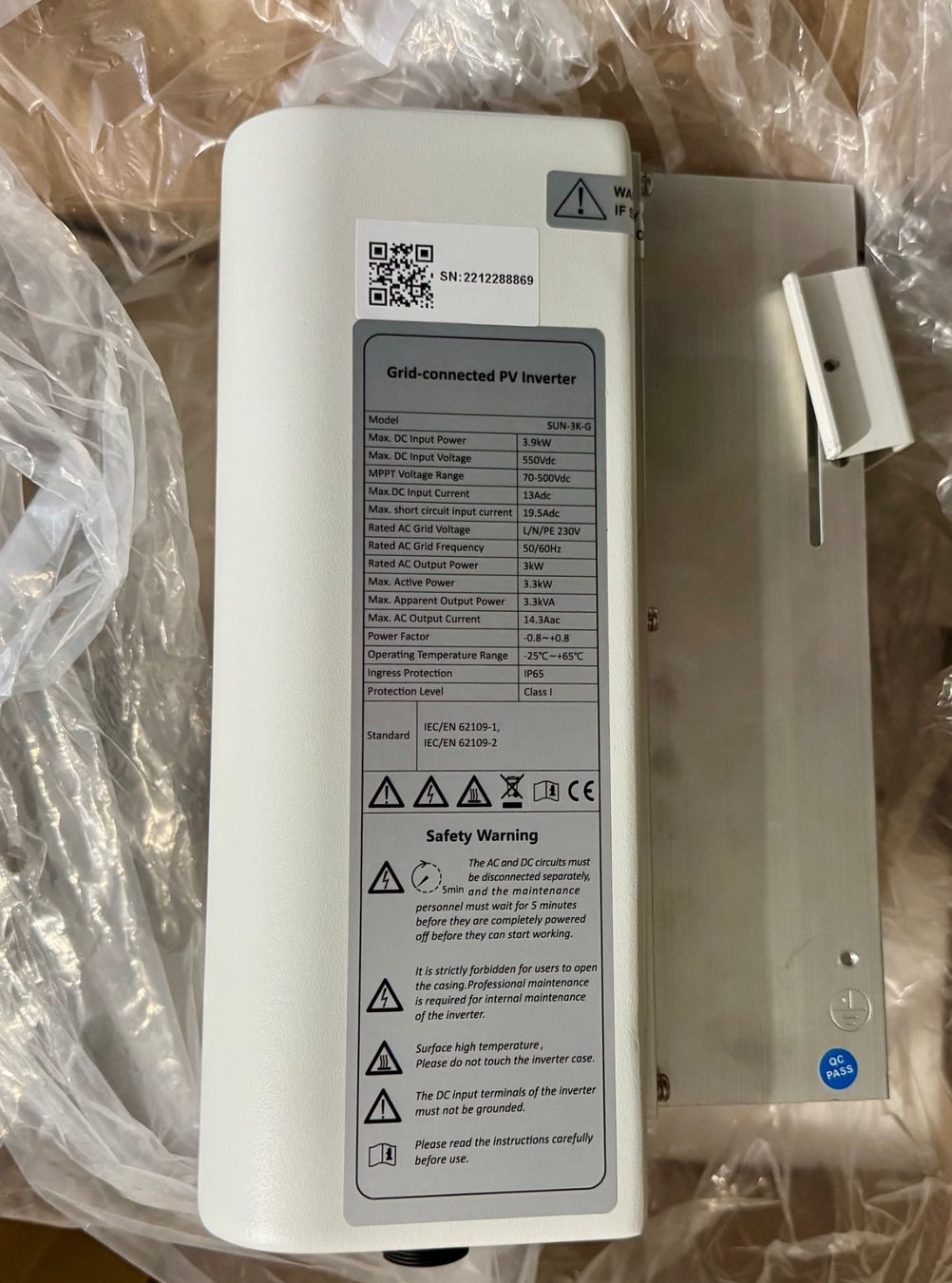Wechselrichter: Wechselrichter SUN-3K-G – Neu und originalverpackt aus Basel von peterfalk 2