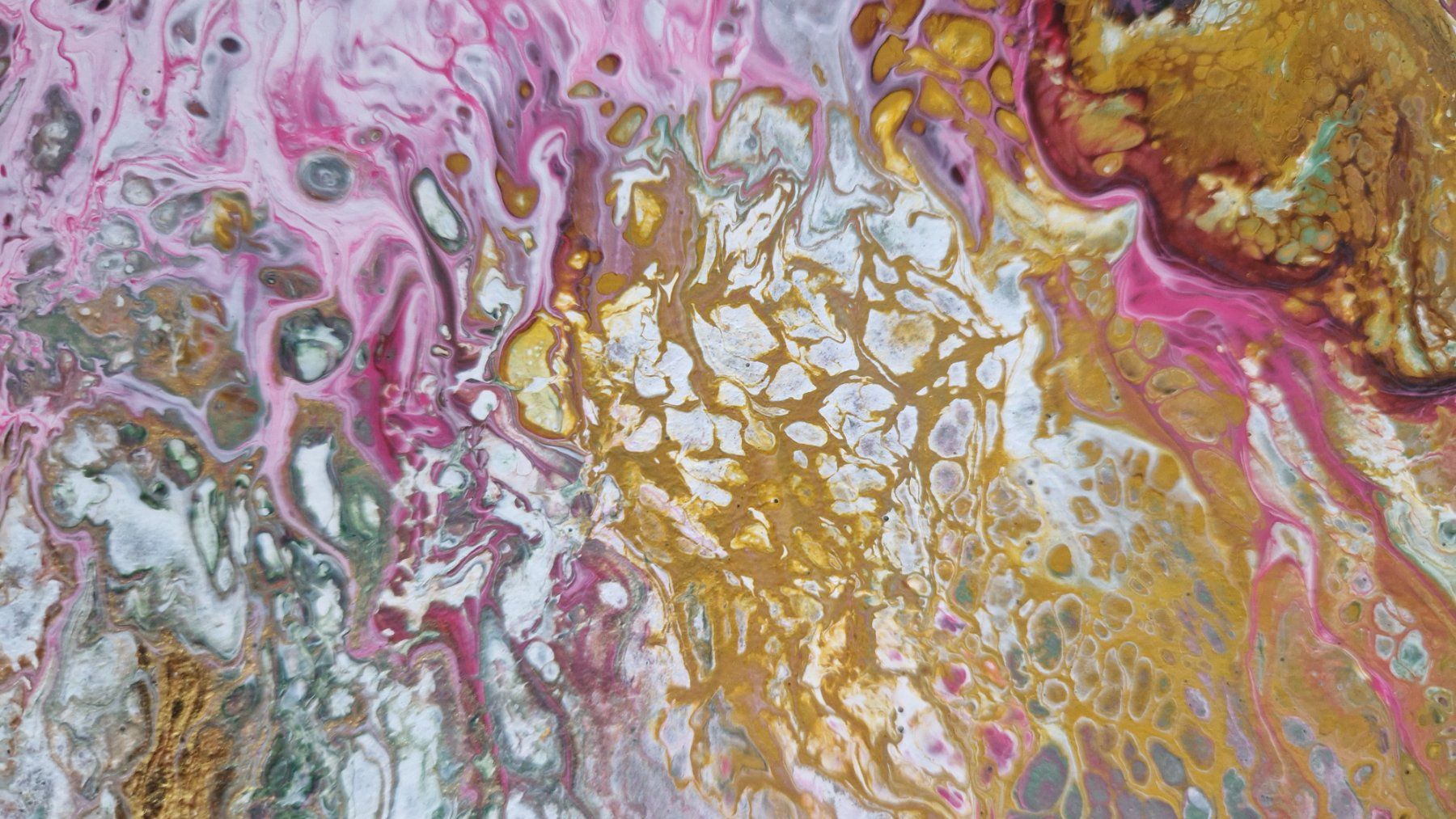 Dipinti: Original Pouring Gemälde auf Canvas mit Herz – Nuovo e nell'imballaggio originale da Chur venduto da SwissSalesman 4