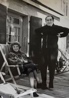 Gstaad, Mendes-France, Ministerpräs. FR, Pressefoto 12x9 cm