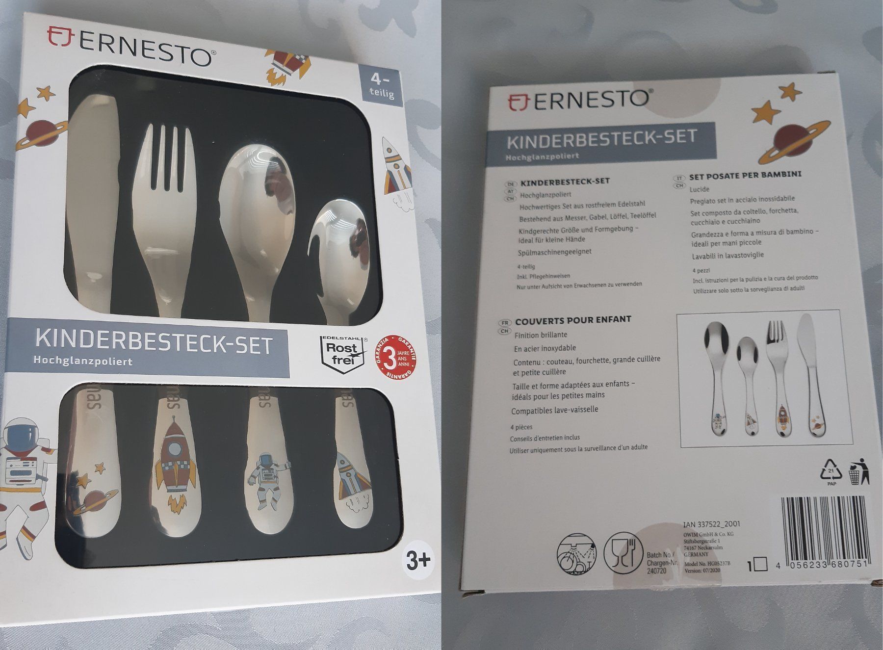 Set di posate: Personalisierte Kinderbesteck mit Lasergravur – Nuovo e nell'imballaggio originale da Port venduto da Dvajseidve 5