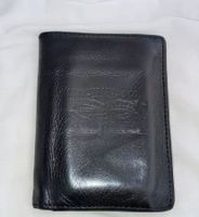 Levi Strauss & Co. Portemonnaie aus Echtleder, Schwarz