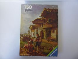 Ravensburg, 1980, Puzzle Altmann, ländliche Szene, 750 Teile