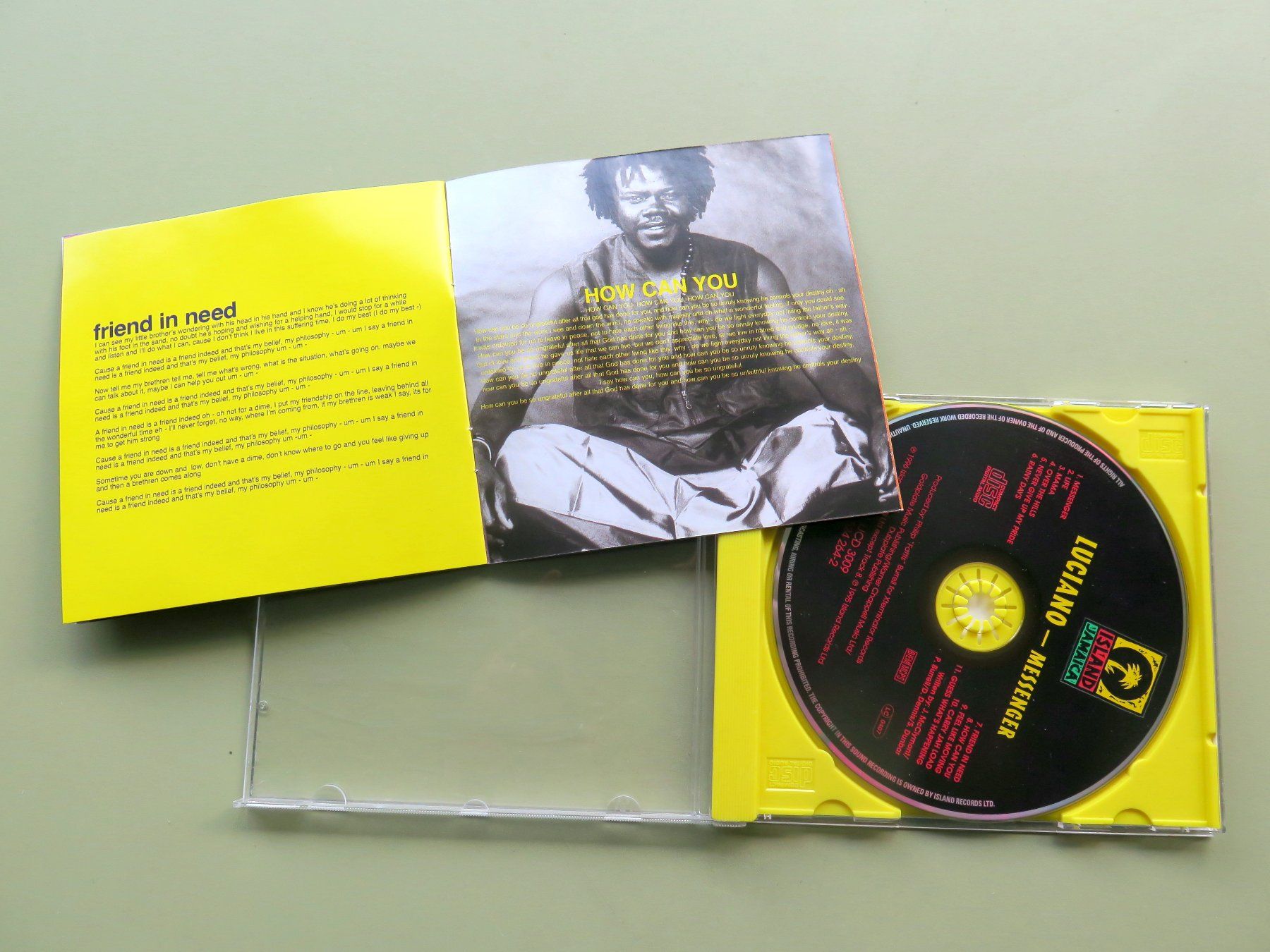 CD: (p) CD LUCIANO: Messenger, 1996 – Usato da Bern venduto da Balzamico 2