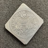Klippe Ulm 1704 Silber Deutschland Belagerungsklippe