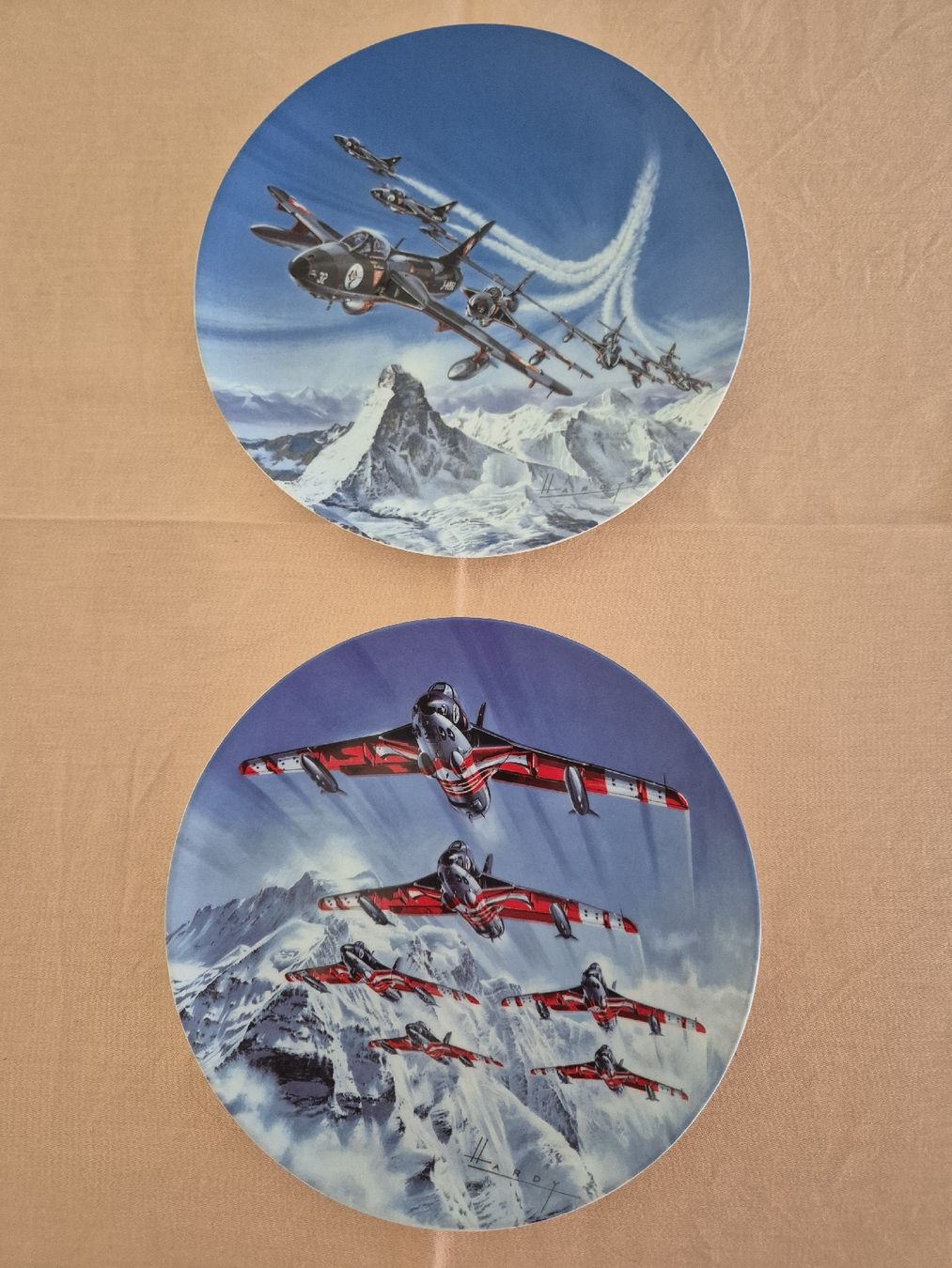 Piatti: Teller Patrouille Suisse "Formation Superbox" und "Schwan" – Usato da Eschlikon TG venduto da zuzanka80