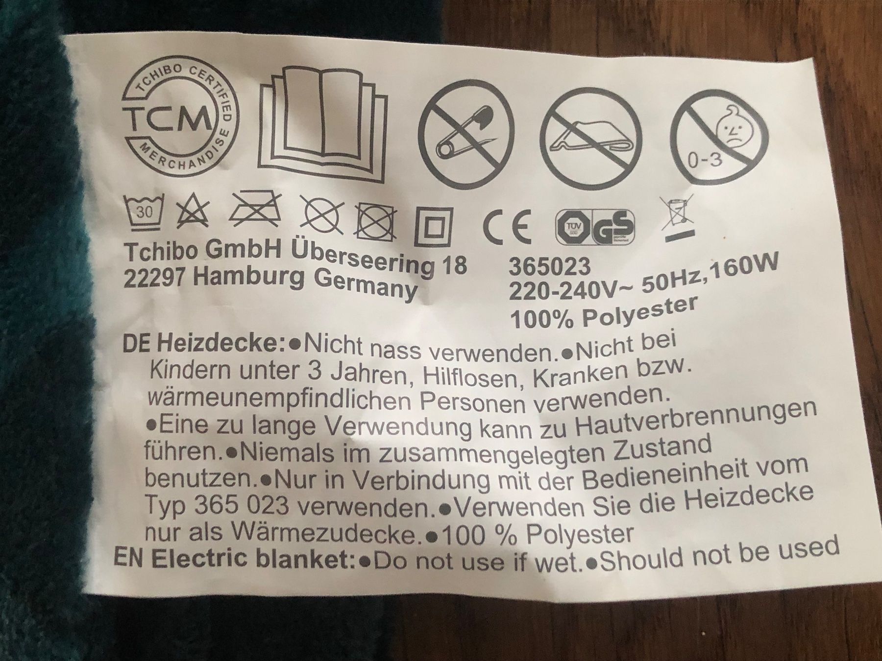 Coperte: Heizdecke – Nuovo (secondo la descrizione) da Oberwil BL venduto da scorpio70 9