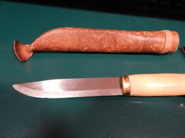JAGDMESSER MIT ETUI, SUOMI FINLAND,