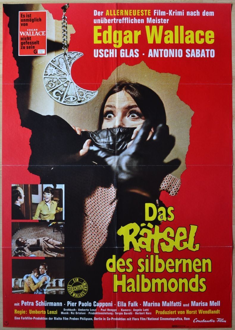 Poster & Bilder: Das Rätsel des silbernen Halbmonds - Giallo - Edgar Wallace – Gebraucht aus Schliern b. Köniz von Creature1