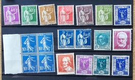 FRANCE timbres anciens neufs **