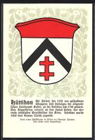 Hüttikon, Wappen mit schwarzen Sparren