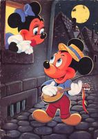 MICKEY MOUSE  - Werbekarte aus den 50er Jahren