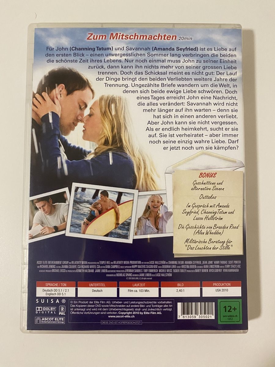 Alle DVDs: DVD Dear John - Das Leuchten der Stille – Gebraucht aus Oensingen von mig_99db 2