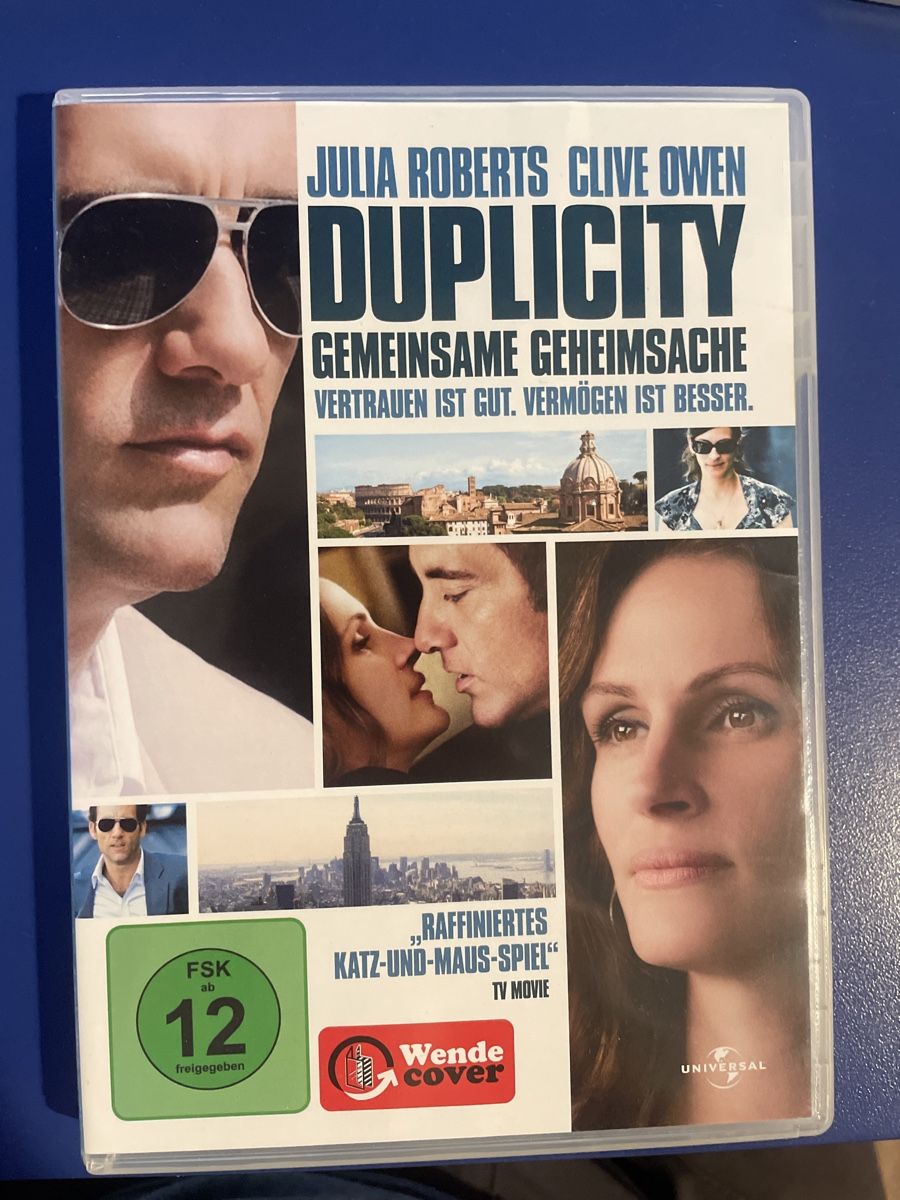Tutti i DVDs: Duplicity DVD mit Julia Roberts & Clive Owen -Top! – Usato da Dielsdorf venduto da Till6