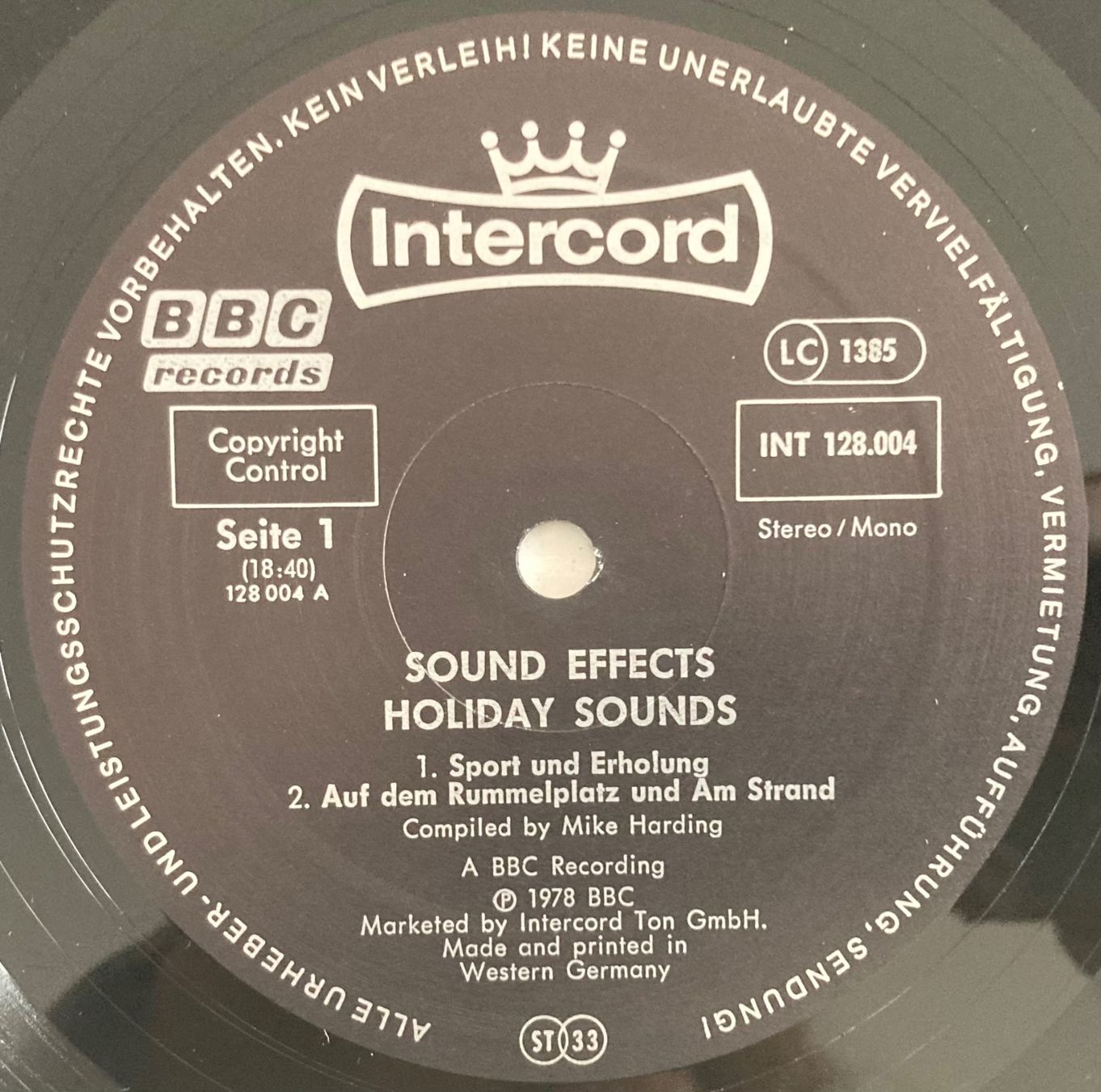 Schallplatten: NO -ARTIST - HOLIDAY SOUND EFFECTS – Gebraucht aus Poliez-Pittet von Newtown-Records 2