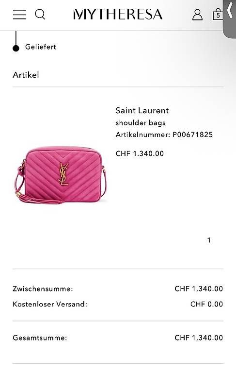 Sacs femmes: Saint Laurent Camera Lou Tasche - Rosa – D'occasion à Baden par kae8 3