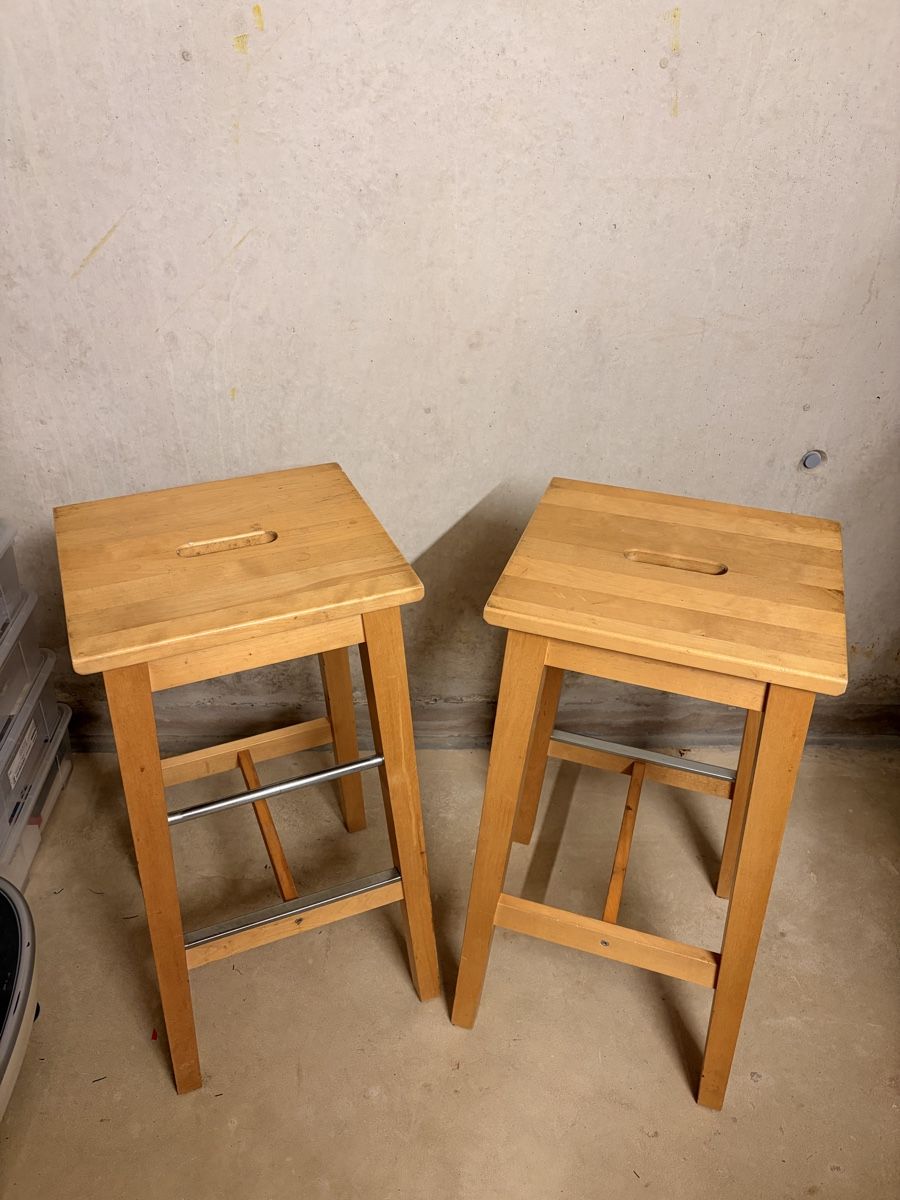 Sgabelli: Barhocker Holz Metall 2 Stk – Usato da Kerzers venduto da Beluluu
