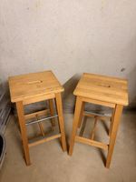 Barhocker Holz Metall 2 Stk