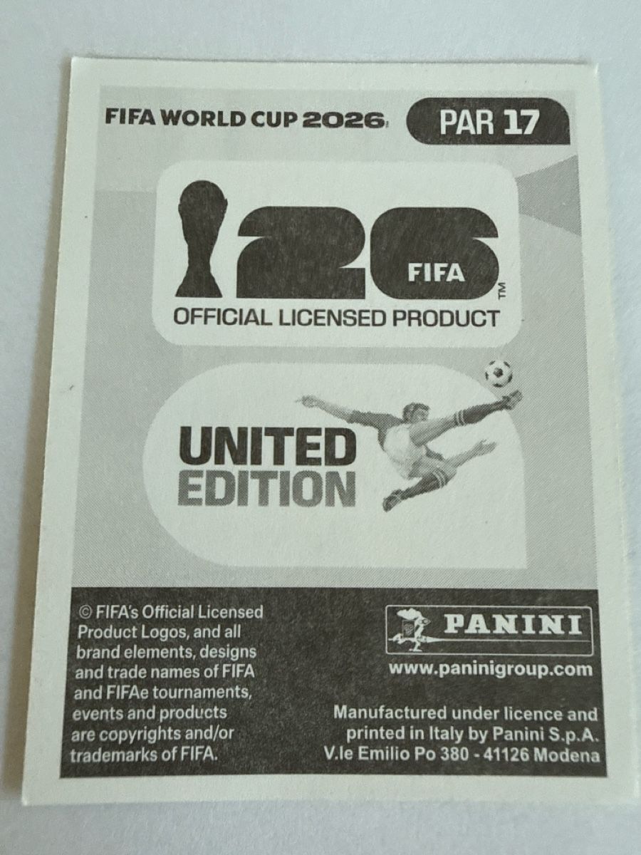 Panini Carte collezionabili: FIFA WM 2026 PAR 17 – Nuovo (secondo la descrizione) da Stäfa venduto da eko_lkv8 1