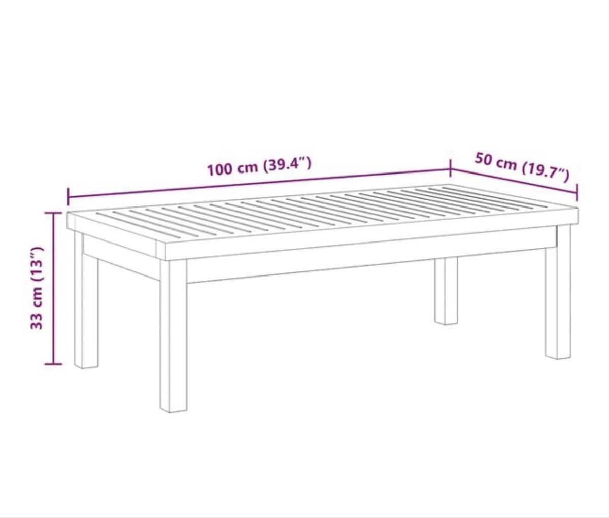 Vidaxl Tavoli: Garten Couchtisch Holz – Usato da Zug venduto da katarinajj 1